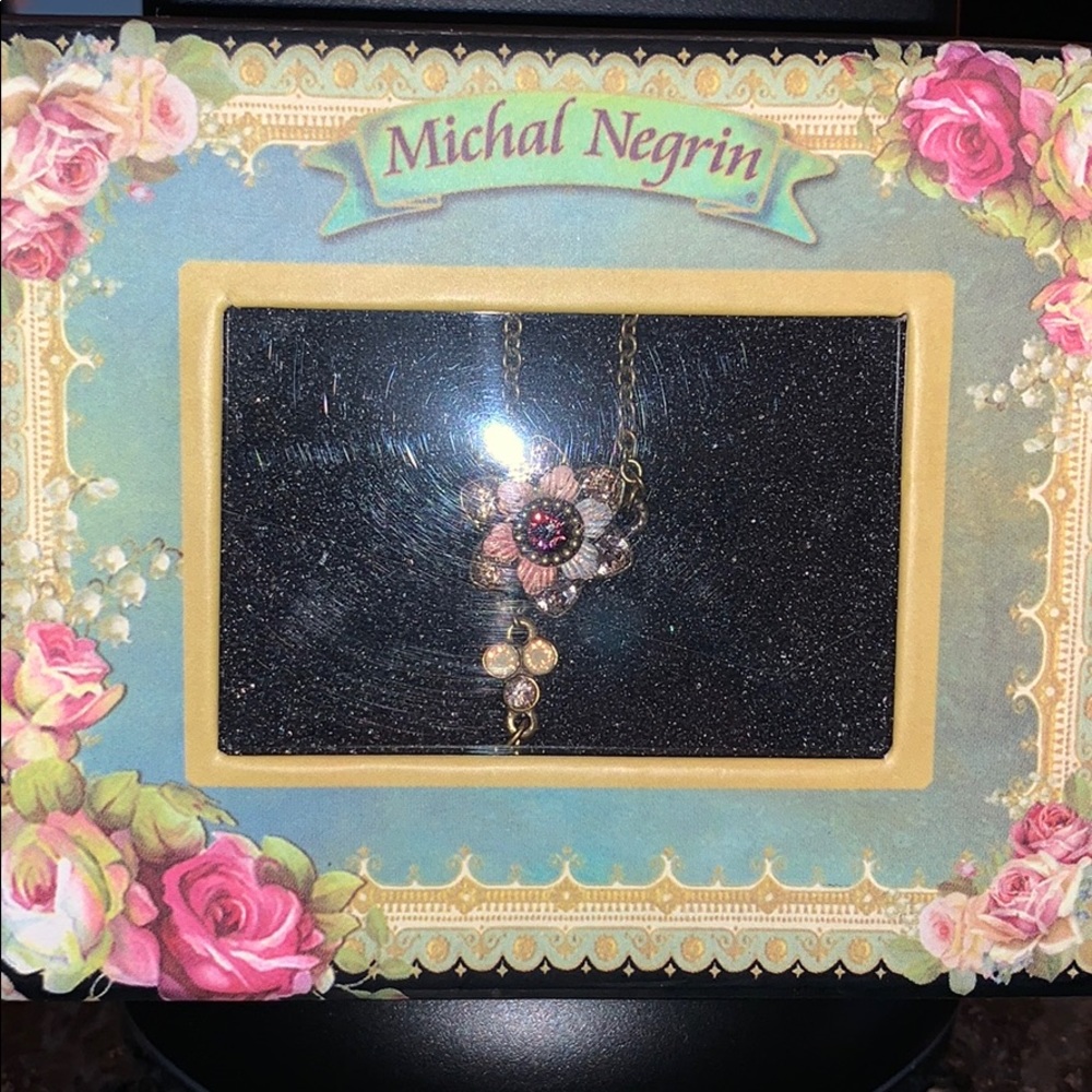 NIB Michal Negrin Necklace w/ Swarovski Crystals